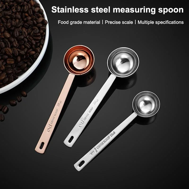 Fashion  Durable Coffee Scoop Powder Spoon Thicken Stainless Steel Tablespoon Measuring Spoon 15/30ML New〔CC11〕