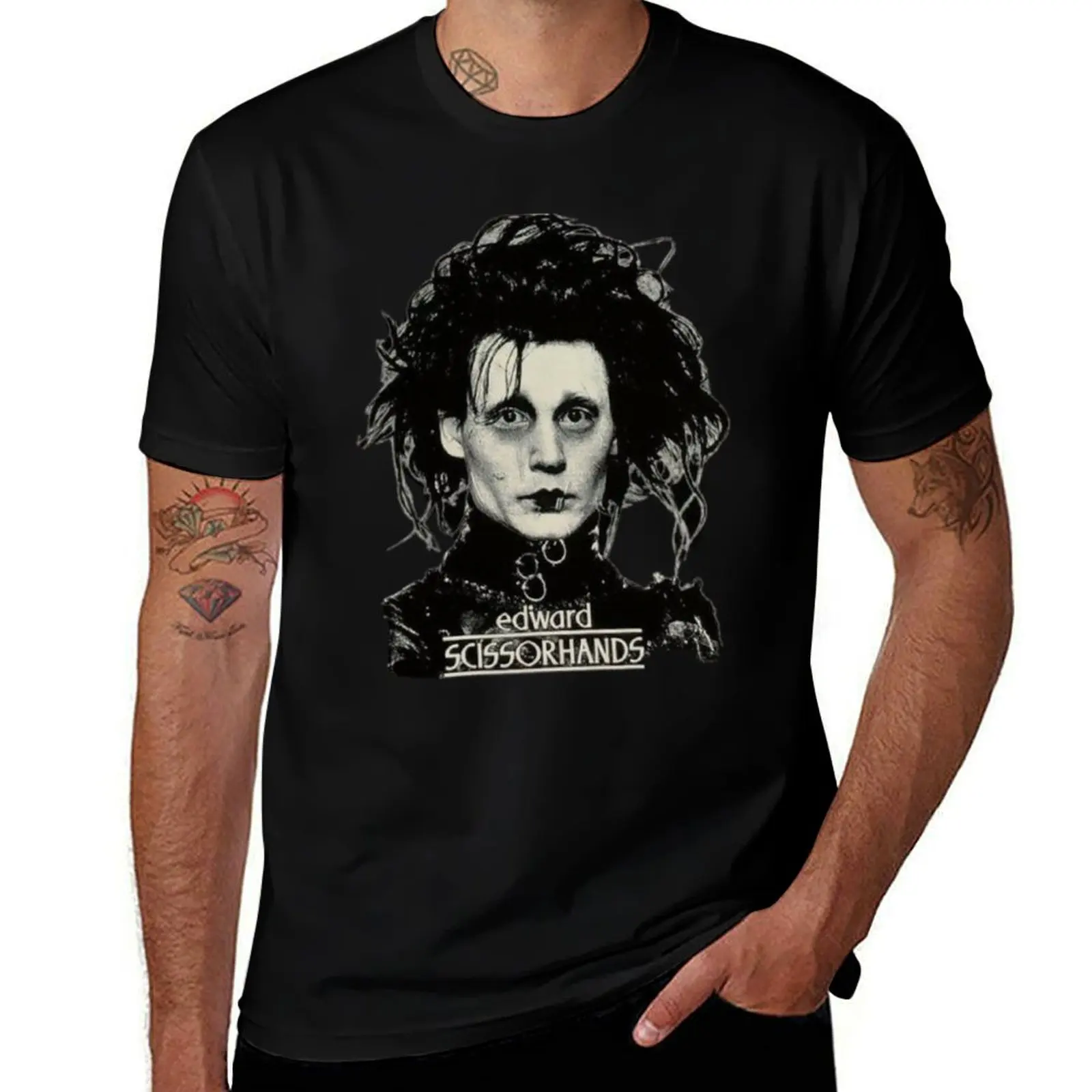 

edward scissorhands T-Shirt Christmas Casual Short Sleeve Top