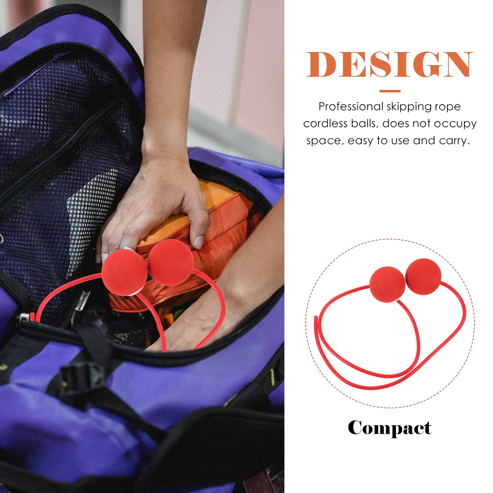 

1Pair Cordless Ball Skipping Rope Replacement Accessories Indoor Outdoor Fitness Equipment Portable Compact Design