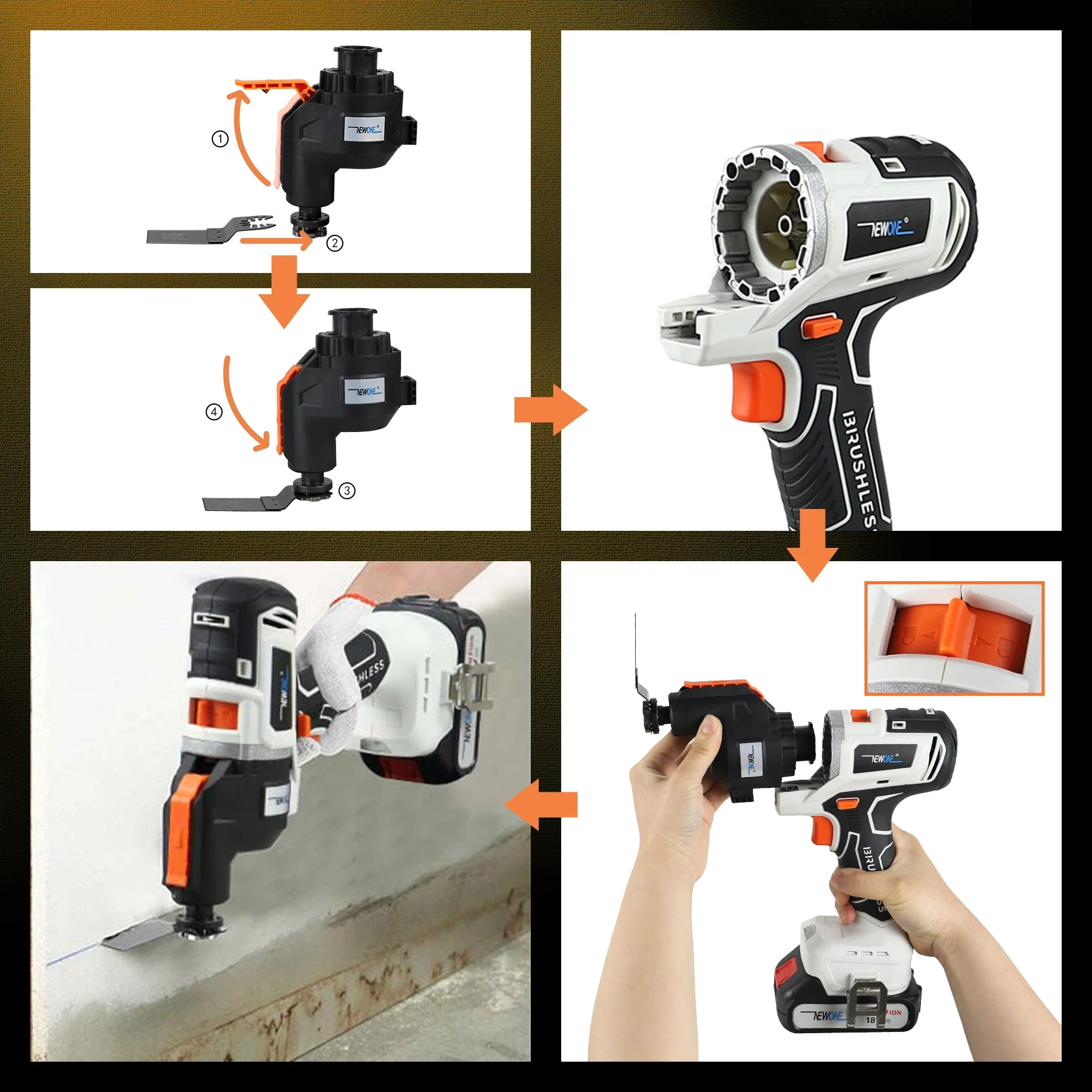 Newest Professional 12 in 1 Cordless Power Tool Kit Combo 20V Electric Drill Tools Sets Combo Sander Jig Saw Router Hammer