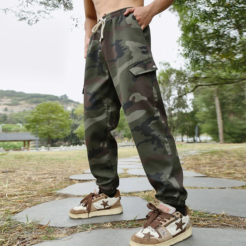 

Men's Tactical Joggers Pants Spring Autumn Outdoor Cargo Pants Men Working Clothing Hiking Camouflage Trousers Men's Streetwear