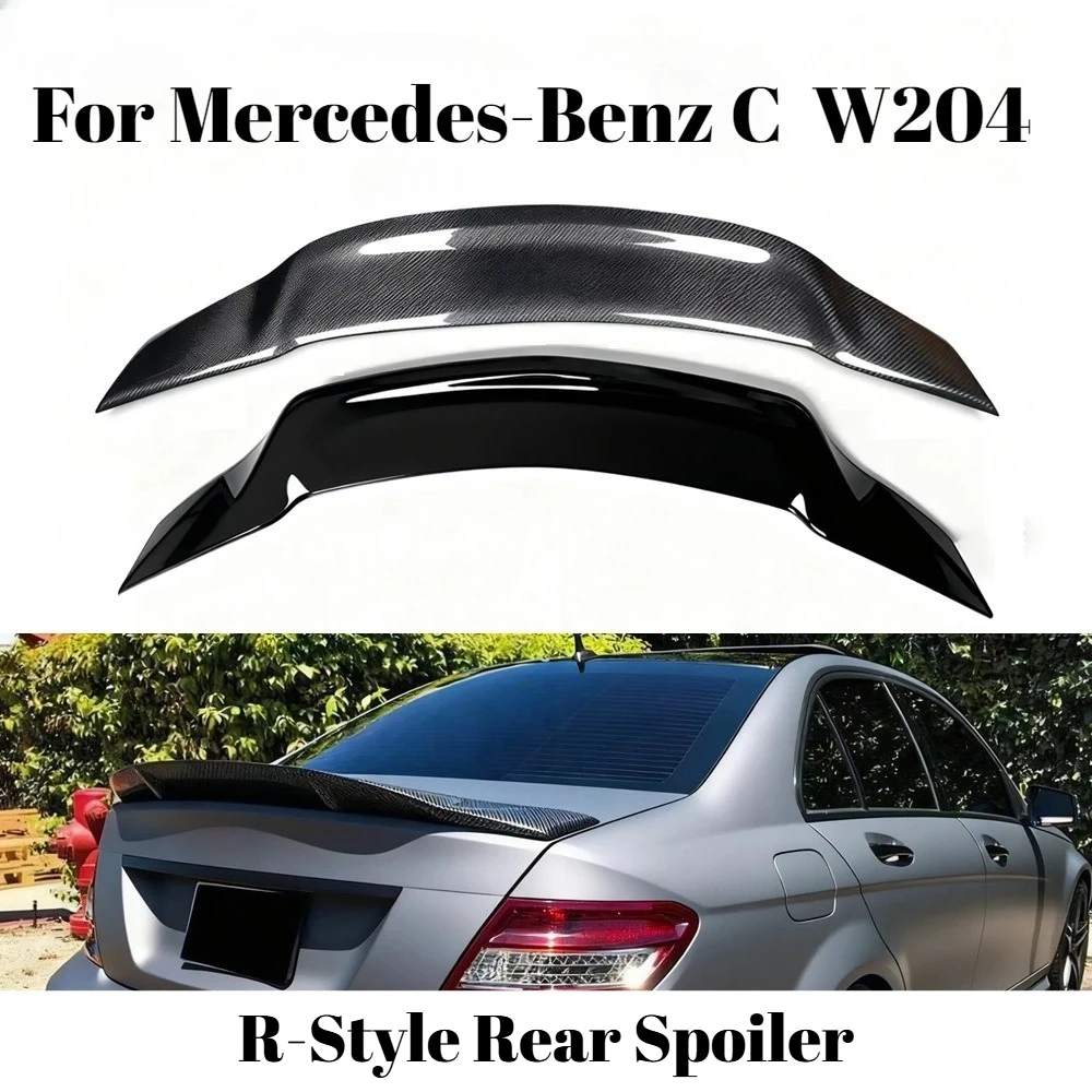 

For Mercedes-Benz C-Class W204 R-Style Rear Spoiler 4-Door Sedan Drill-Free Automotive Exterior Upgraded Modification Accessorie