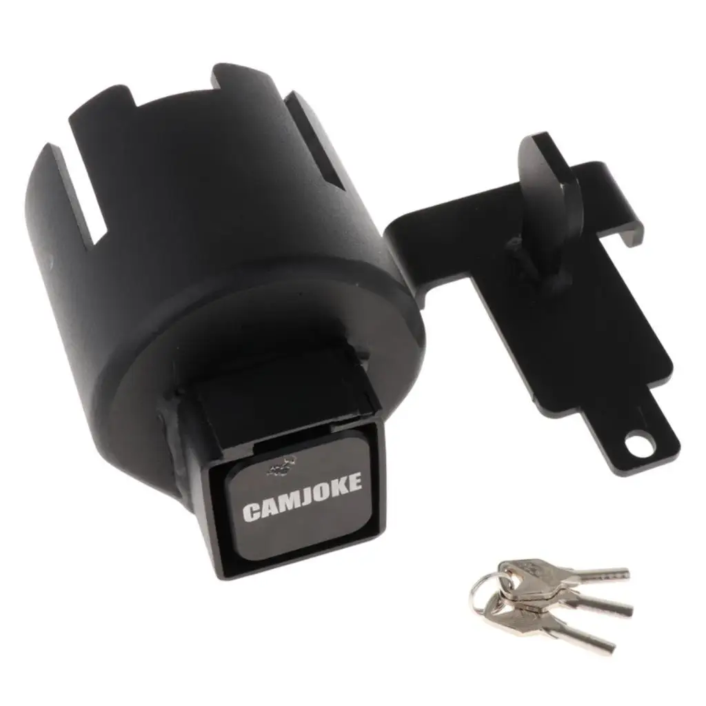 

Secure Trailer Coupler Lock Professional Carbon Steel Hitch Lock Accessory for Trucks Boats and Rvs