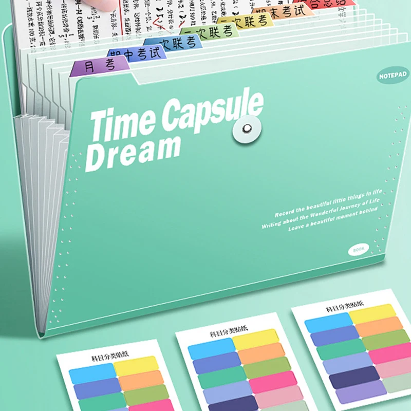 A4 5/8/12 Pockets File Folder Test Paper Storager Portable Waterproof Organizer Large Capacity Classified Portfolio