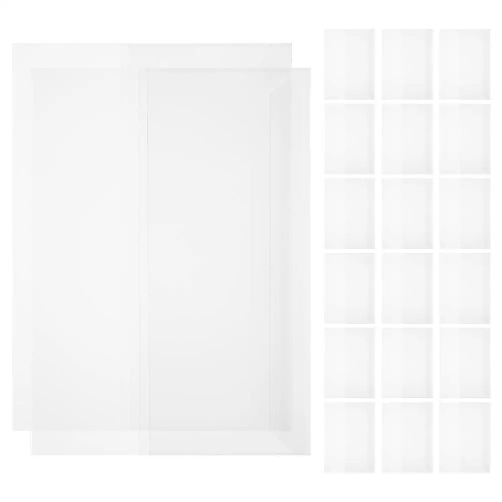 

20 Pcs Waterproof Book Cover Clear Transparent Folder Presentation Binder Covers for Soft Books