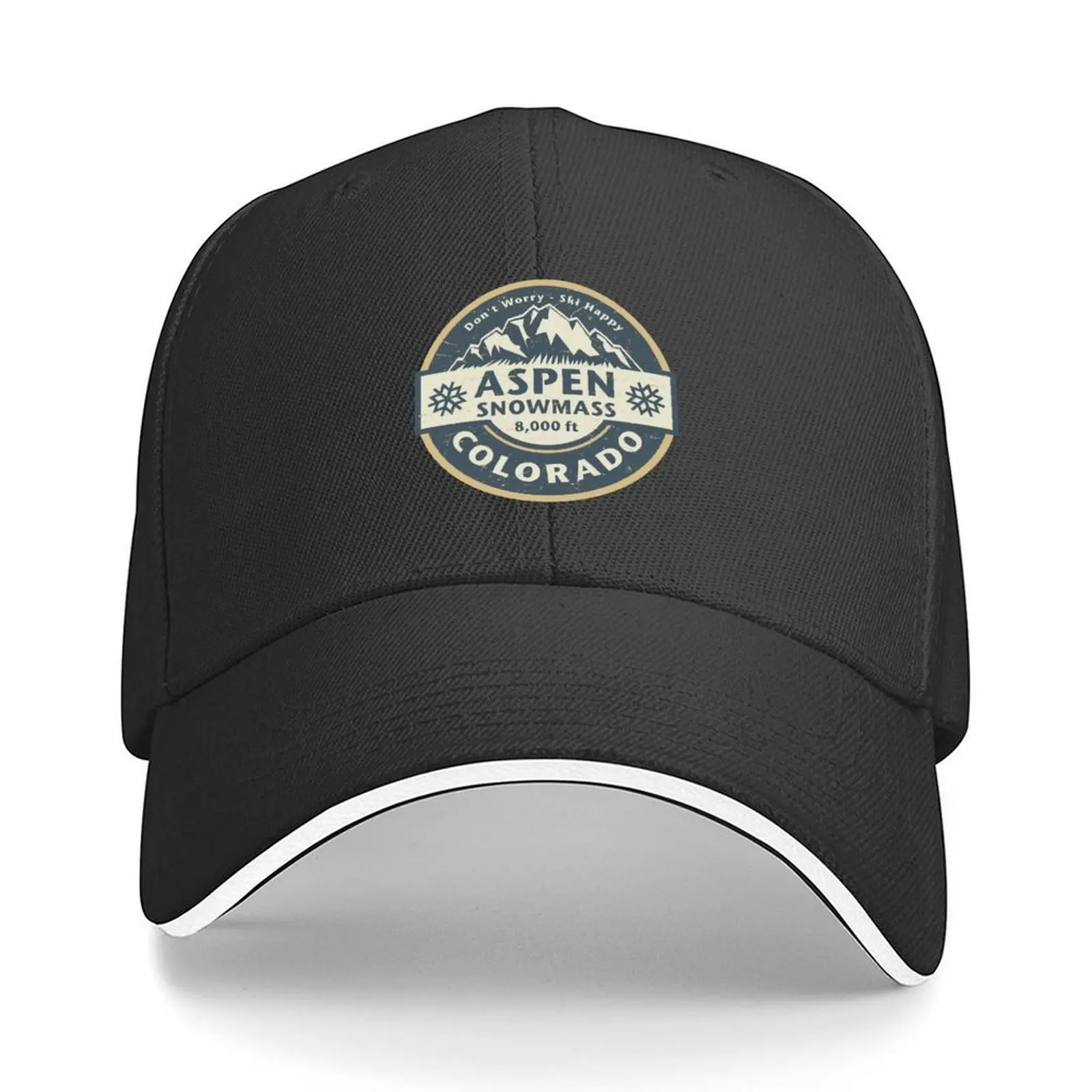 

Aspen / Snowmass, Colorado Baseball Cap Hat Man For The Sun Big Size Hat Uv Protection Solar Hat Custom Cap Mens Women's