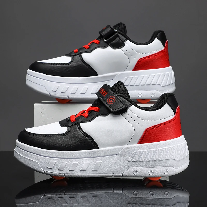 

Новые роликовые коньки для занятий спортом на открытом воздухе - отличный подарок для детей на выходе и игру.