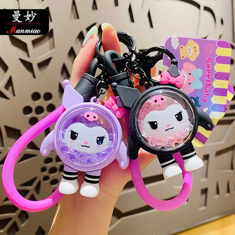 Sanrio Hellokitty Mymelody Kuromi Cinnamoroll Incense Bead Rocker Doll Creative Car Key Chain Bag Pendant Couple Small Gift