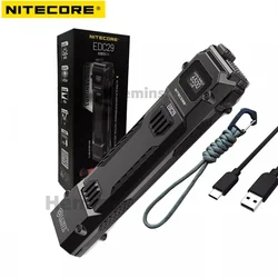 戦術的な懐中電灯,超スリム,高性能,Nitecore-edc29ルーメン,6500 mAhバッテリー内蔵の充電式USB EDC29,2500