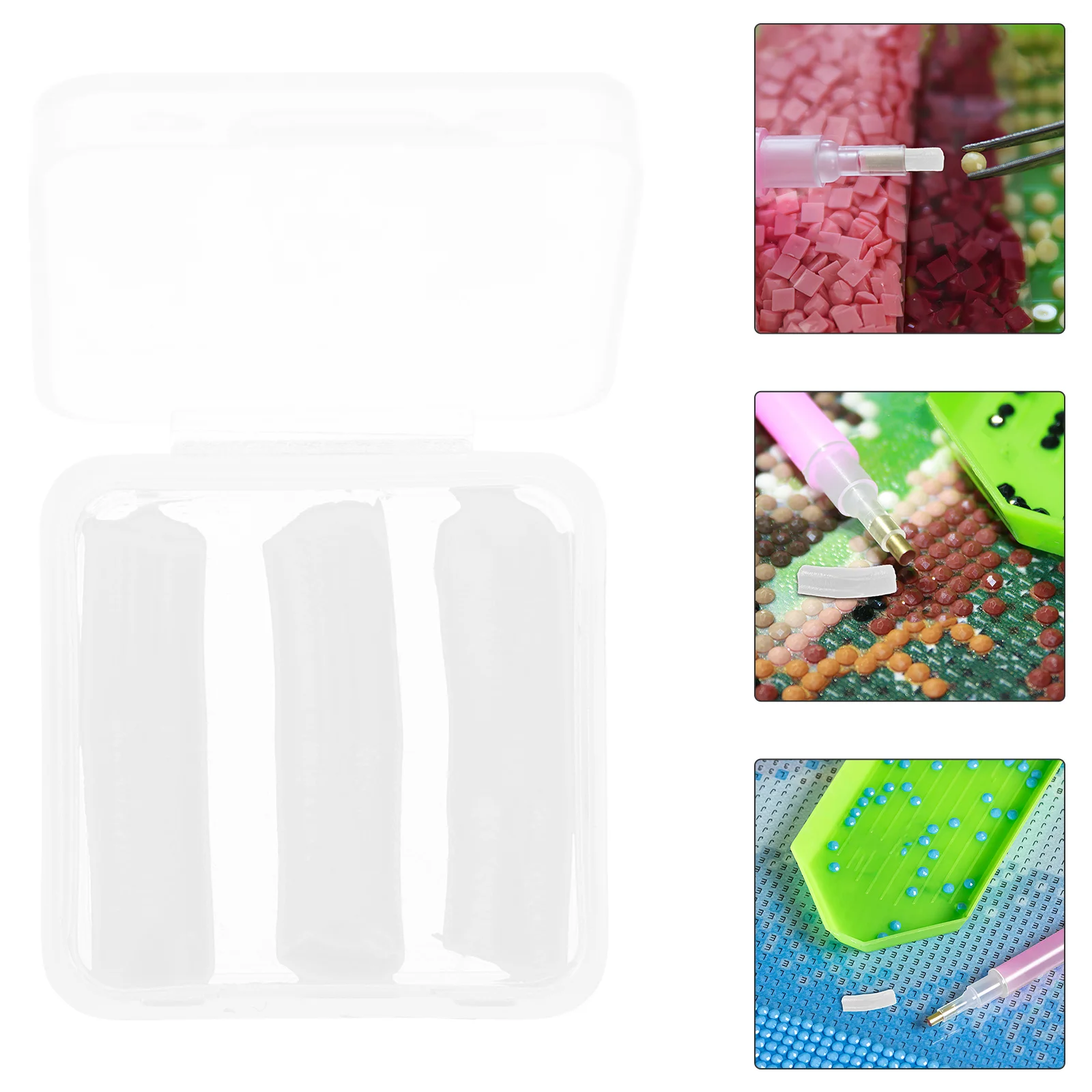 

10 Boxes Diamond Drawing Glue Clay Replacement - Strong Adhesion DIY Painting Glue for Craft - Jewel Art