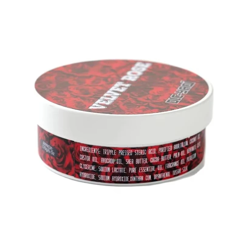 YAQI Creme de Barbear Veludo Rosa Atisan 170g Sabonete de Barbear Para Homens