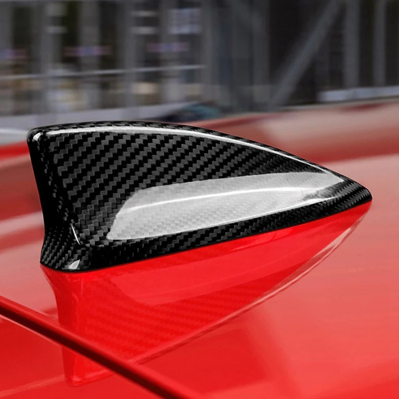 Car Carbon Fiber Shark Fin Antenna Cover For Honda Civic 11Th Sedan Hatchback And Type R 2022-UP