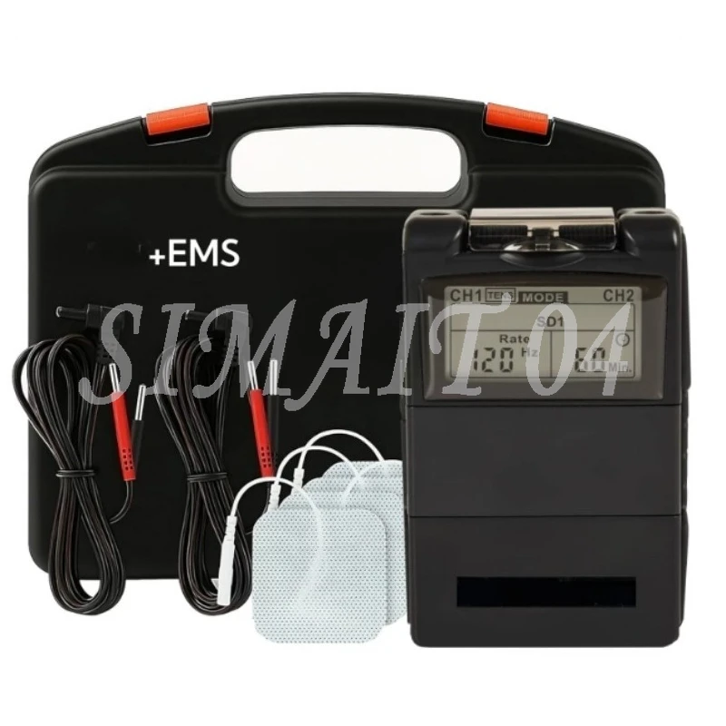 TENSLow Frequency Pulse Muscle Massage Stimulation Physiotherapy Instrument, Classic Version (9V Battery Model) 6 Electrode Pads
