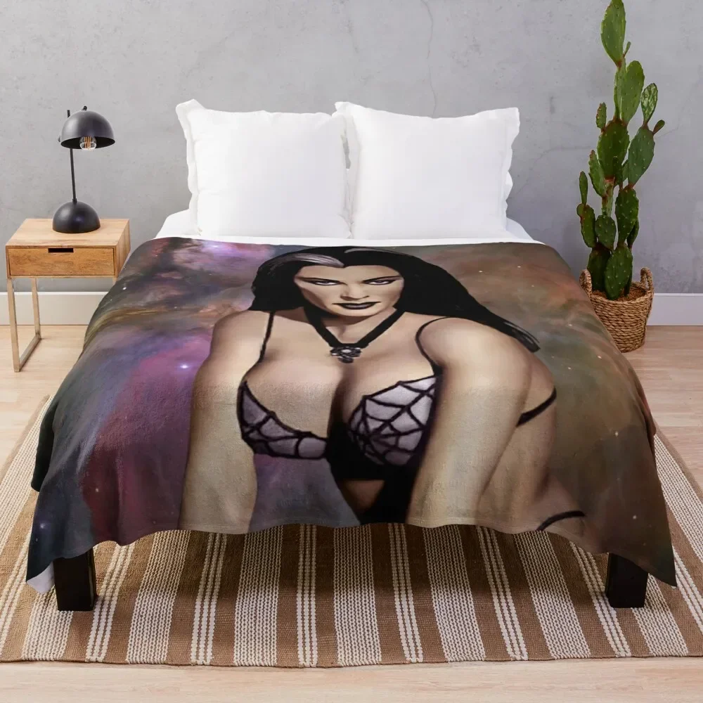 بطانية رمي للأنعم ، بطانيات عتيقة ، إيفون دي كارلو مثل ليلي مونستر