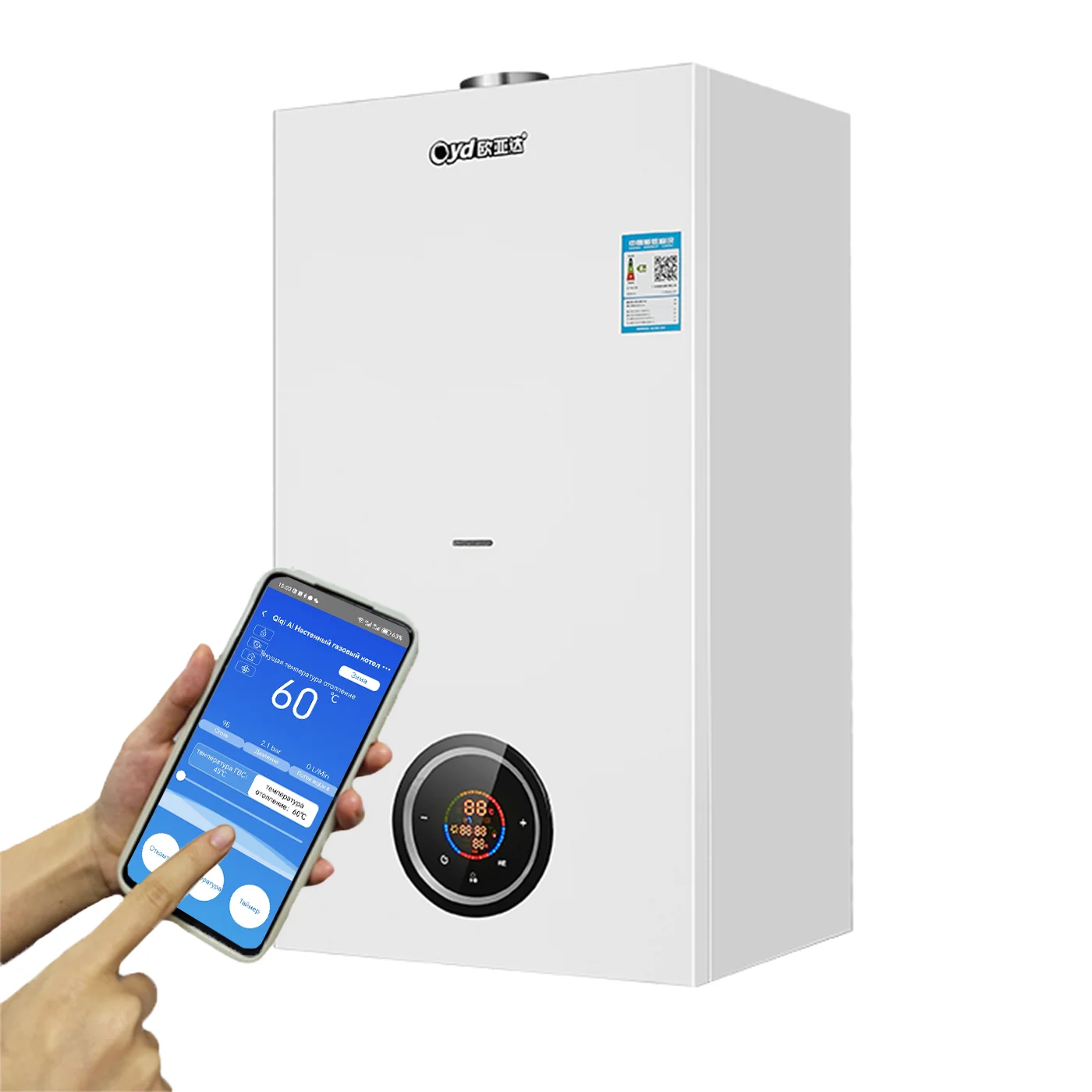 

Double-Circuit Boiler Gas Wall-hung Furnace 16KW Combi Boiler Economical House Heating