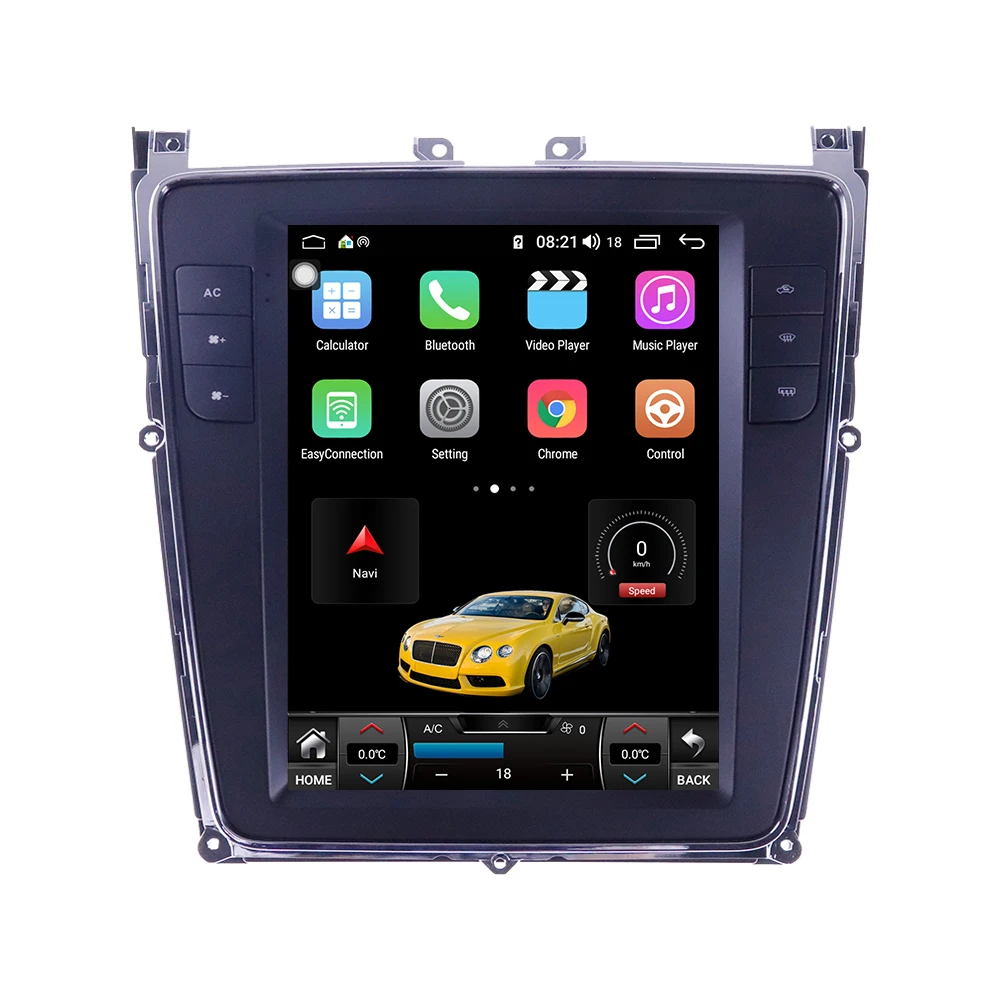 Tesla Style Android 13 Car Radio Screen For Bentley Flying Spur Continental GT 2012 -2019 GPS Navi DSP Recorder Multimedia Unit