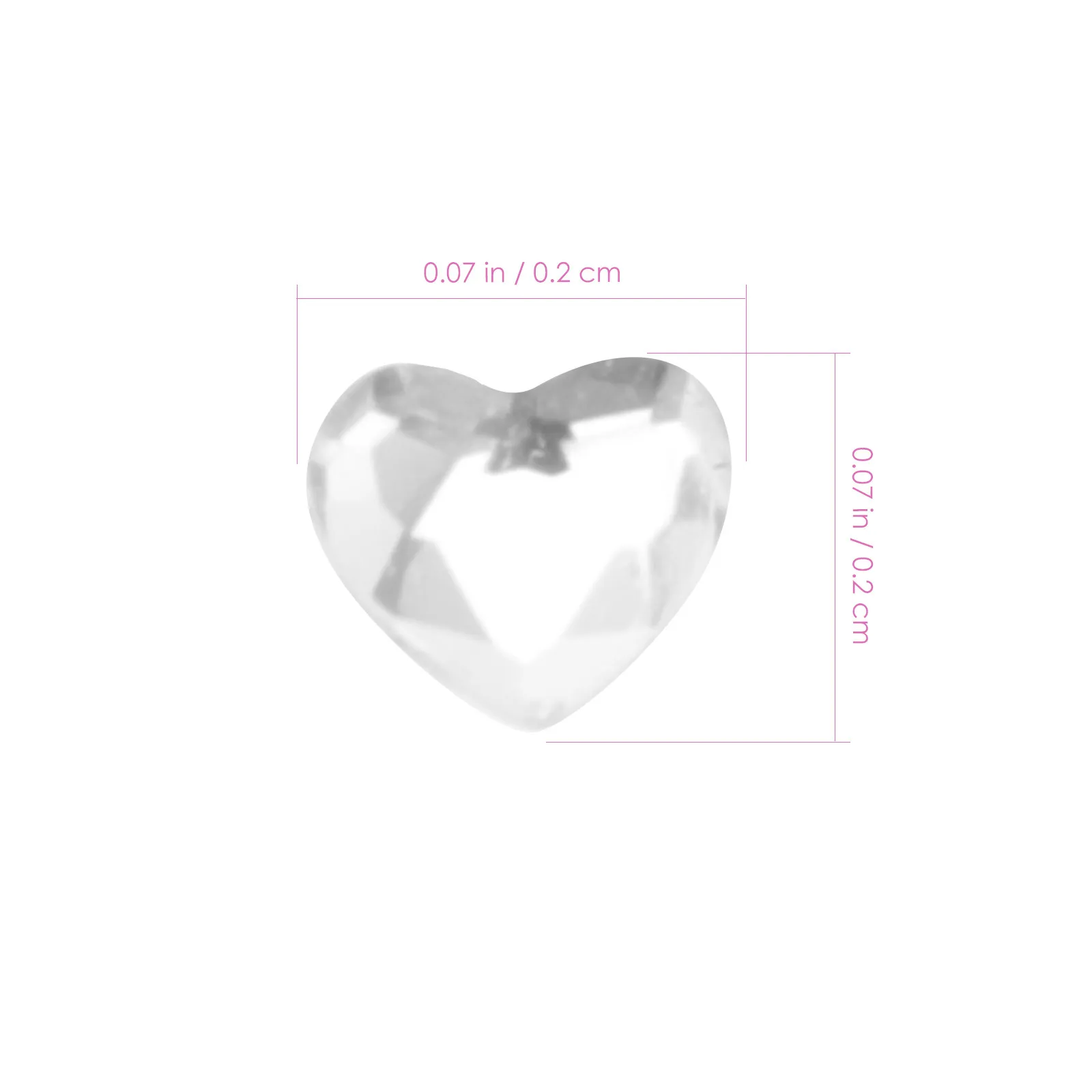 10pcs Heart Rhinestone Nail Charms & Tooth Jewels for Women – Crystal Jewelry Decor