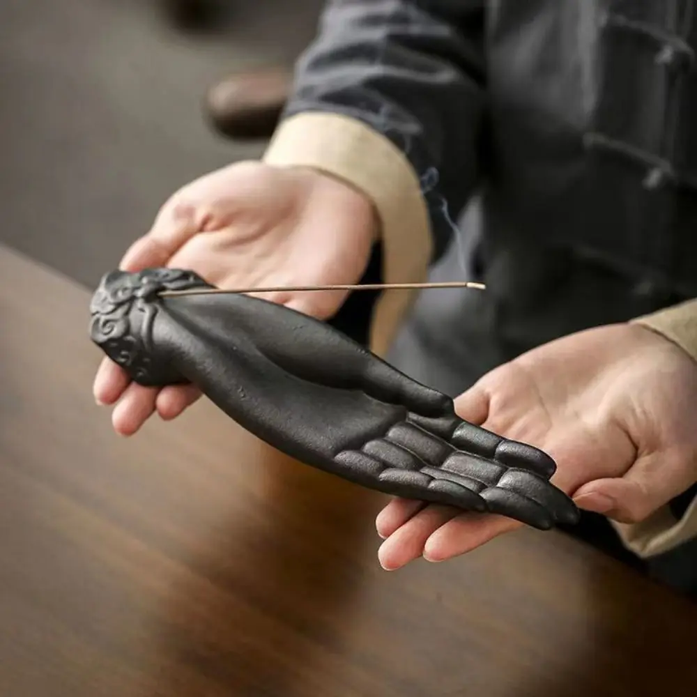 

Unique Resin Frog Incense Holder Ornament Craft Statue Decor Incense Stick Holder Zen Meditation Frog Figurine Home Decor