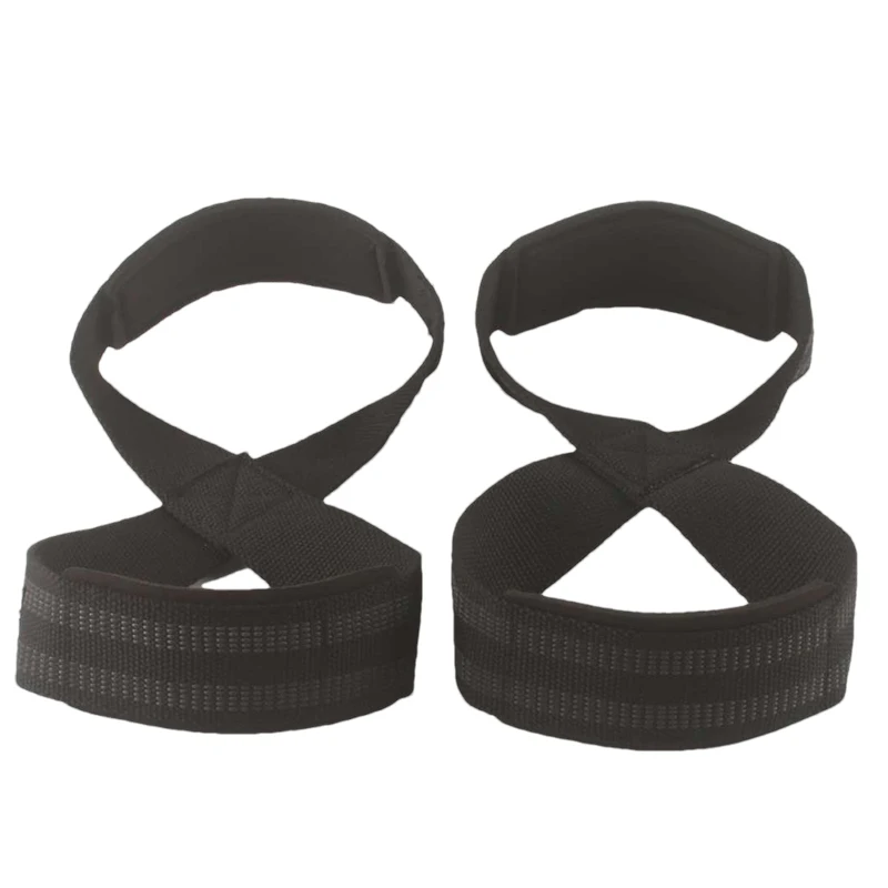 Figure 8 Padded Weight Lifting Straps,Anti-Slip Straps For Powerlifting,Deadlift Hand Protection,Pull-ups Bands,Sport Safety