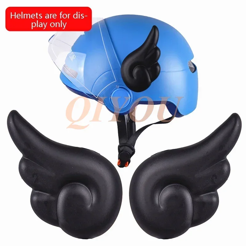 1 Pair Helmet Angel Wings Decoration for Snowboarding, Skiing, Biking, Cycling for Kids, Adults, Motorcycle Helmet Accessories