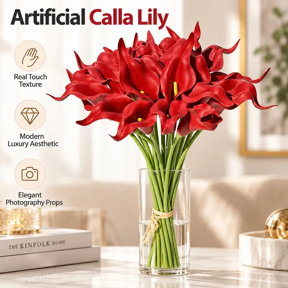 High-quality Simulation Flower Water Chestnut, Living Room Flower Arrangement Table Decoration, Fake Flower Photography Props