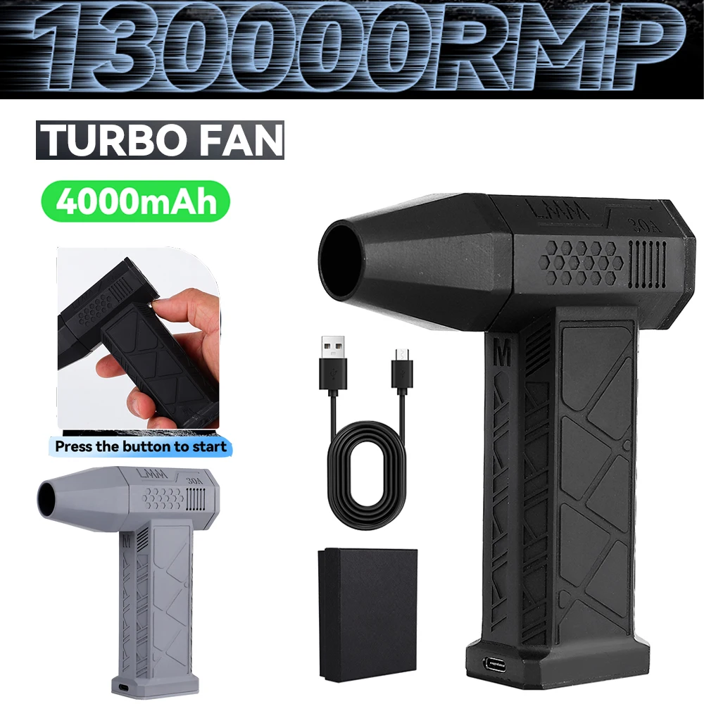 Handheld Brushless Motor 130,000RPM Violent Blower Mini Turbo Jet Fan Wind Speed 52m/s industrial Duct Fan Hair Dryer Jetdry 송풍기