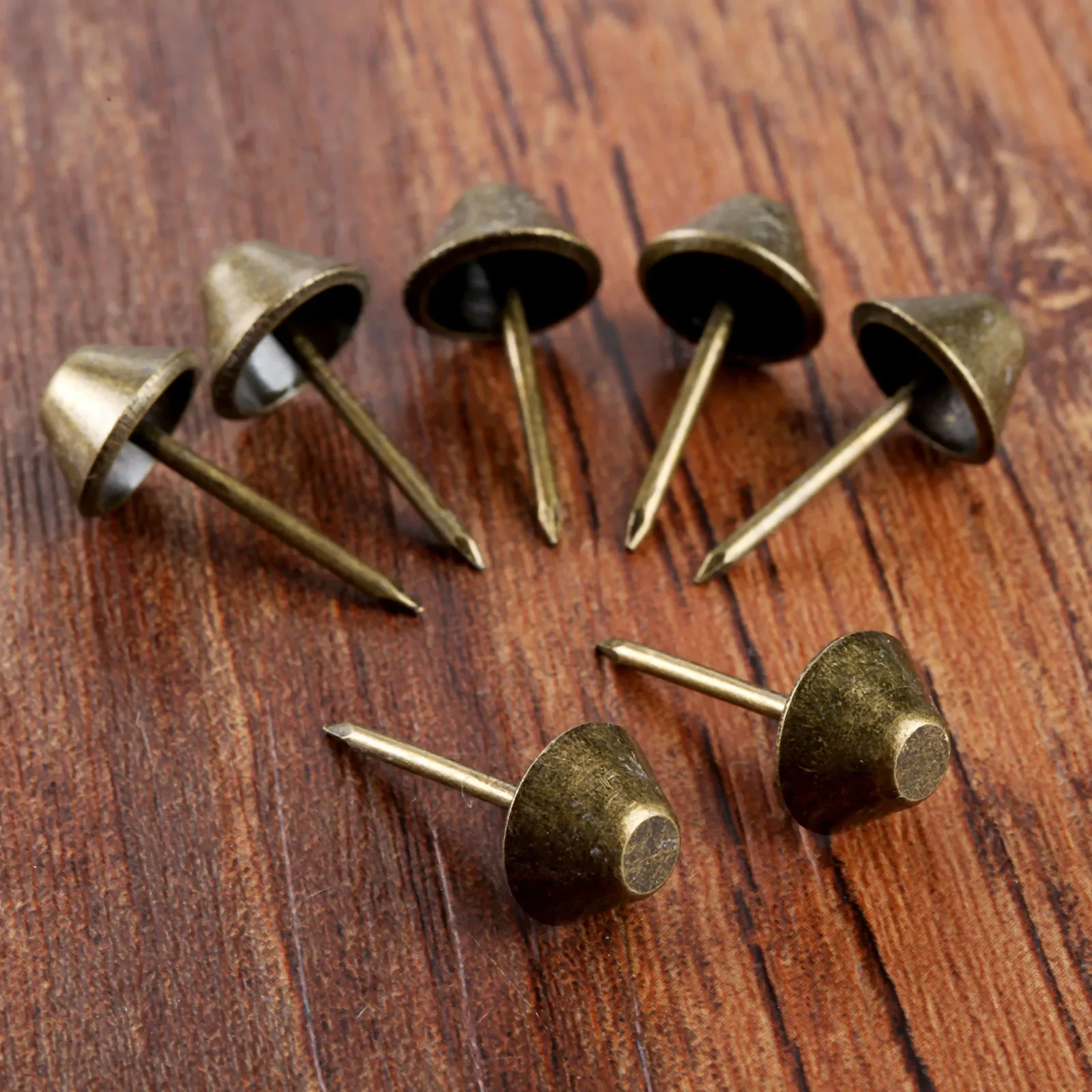50 sztuk Antique Bronze 11*17mm płaskie tapicerki paznokcie biżuteria Box torba na wino meble Sofa drewniane drzwi dekoracyjne pinezki Stud pinezki
