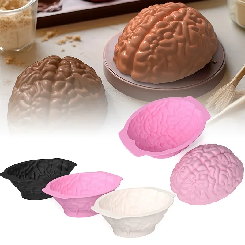 Silikon Gehirn Form Form für DIY Eiswürfel Pudding Pralinen Kuchen Halloween Weihnachts fest Party