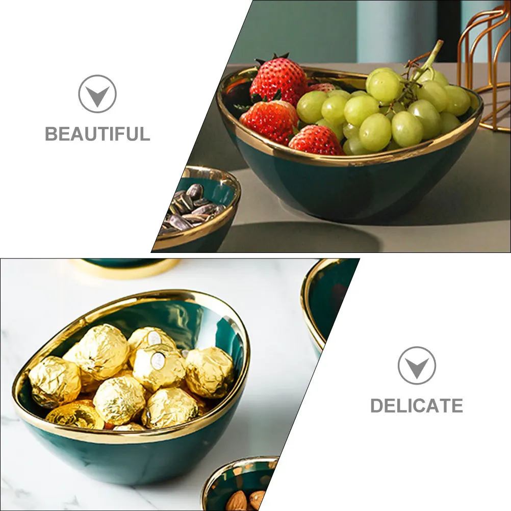 

Ceramic Creative Mixing Salad Bowl Exquisite Household Serving Snack Container Fruit Display Organizer Decorative Food Bowl