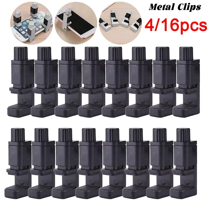 4/8/16pcs Universal Screen Clip Fixture Tools Phone Screen Repair Kit For Mobile Phone Opening Maintenance Tool Pack Alloy Clip