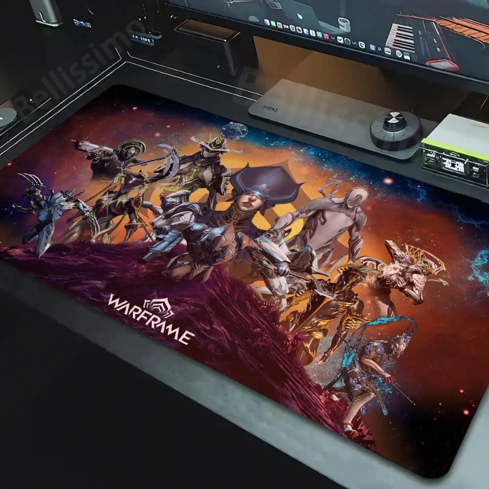 Game Warframes Natural Rubber Gaming mousepad Desk Mat Size for Game Keyboard Pad for Gamer 900x400mm XL