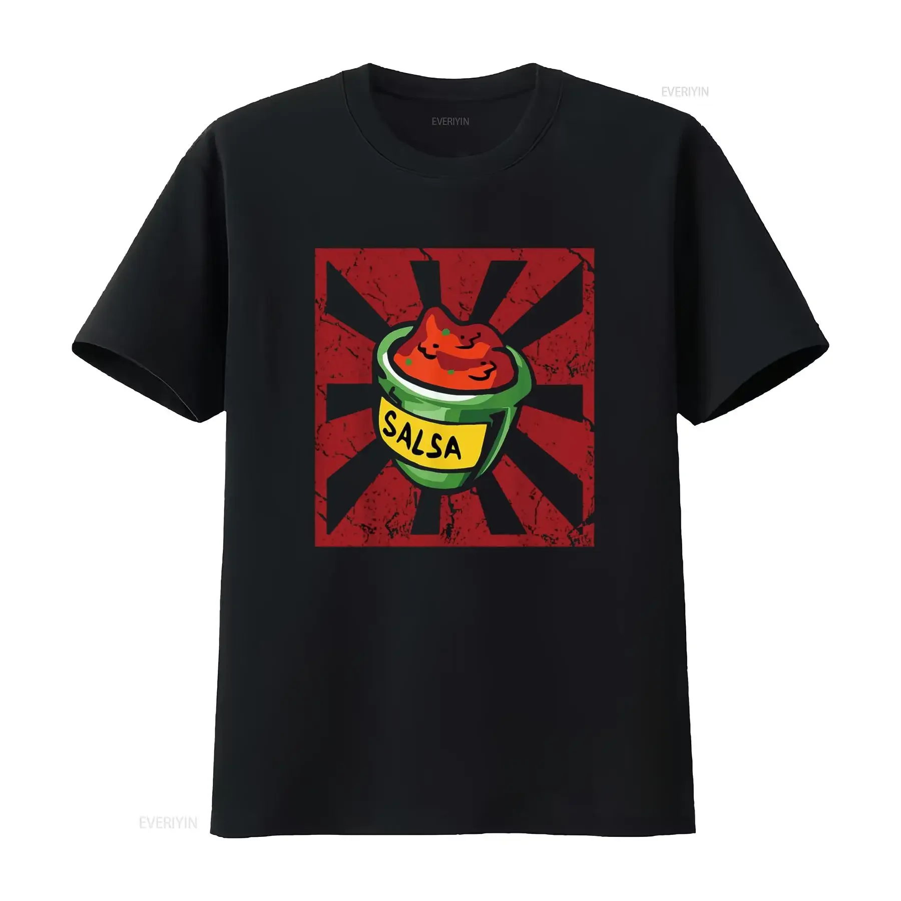 Chips y Salsa a juego disfraz de Halloween para hombre y mujer camiseta vintage lavada elegante versátil homme ligeramente cómodo