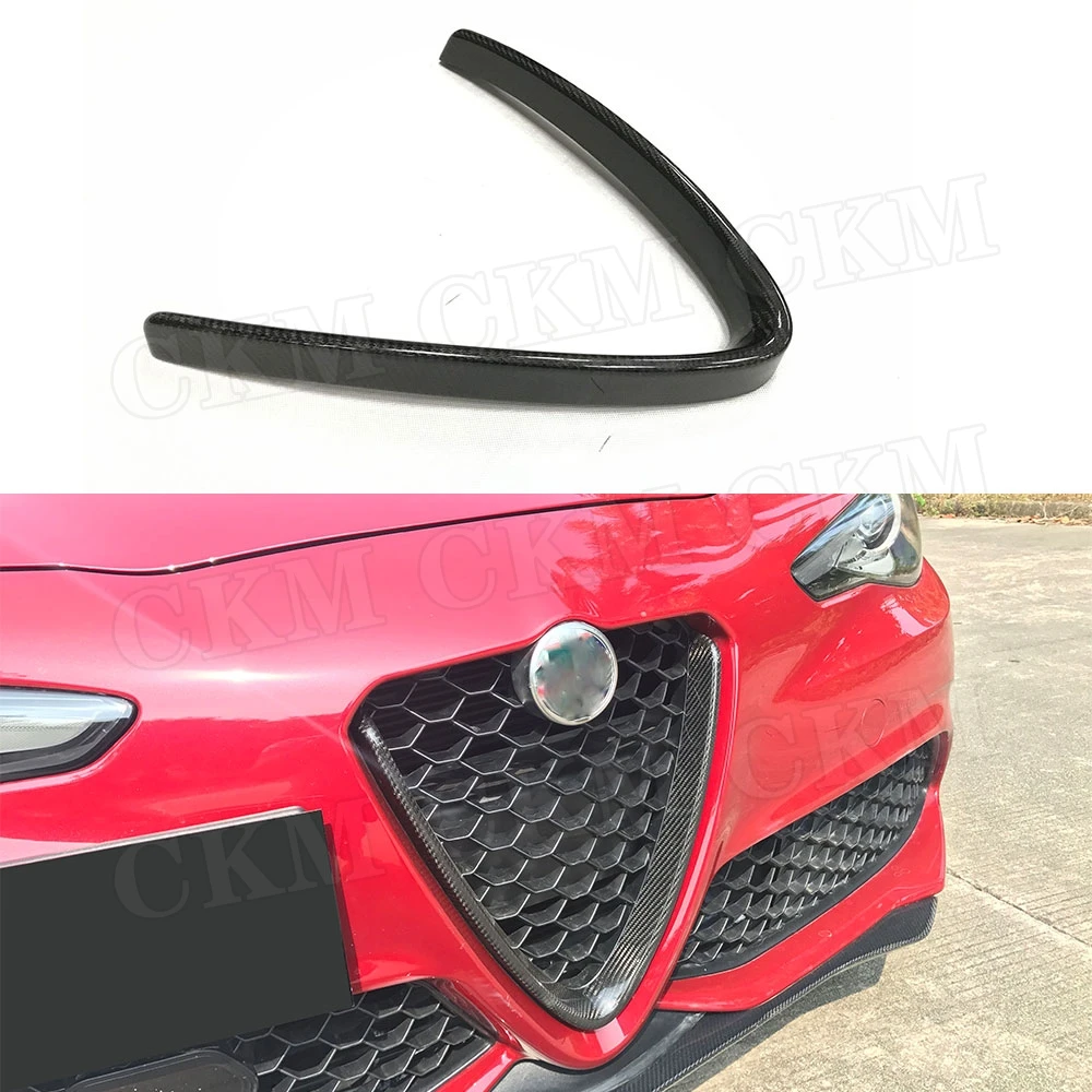 

Racing Grille Front Lower Grille Frame Cover Trim Decoration for Alfa Romeo Giulia 2016 2017 2018 V Type Car Styling Bodykits