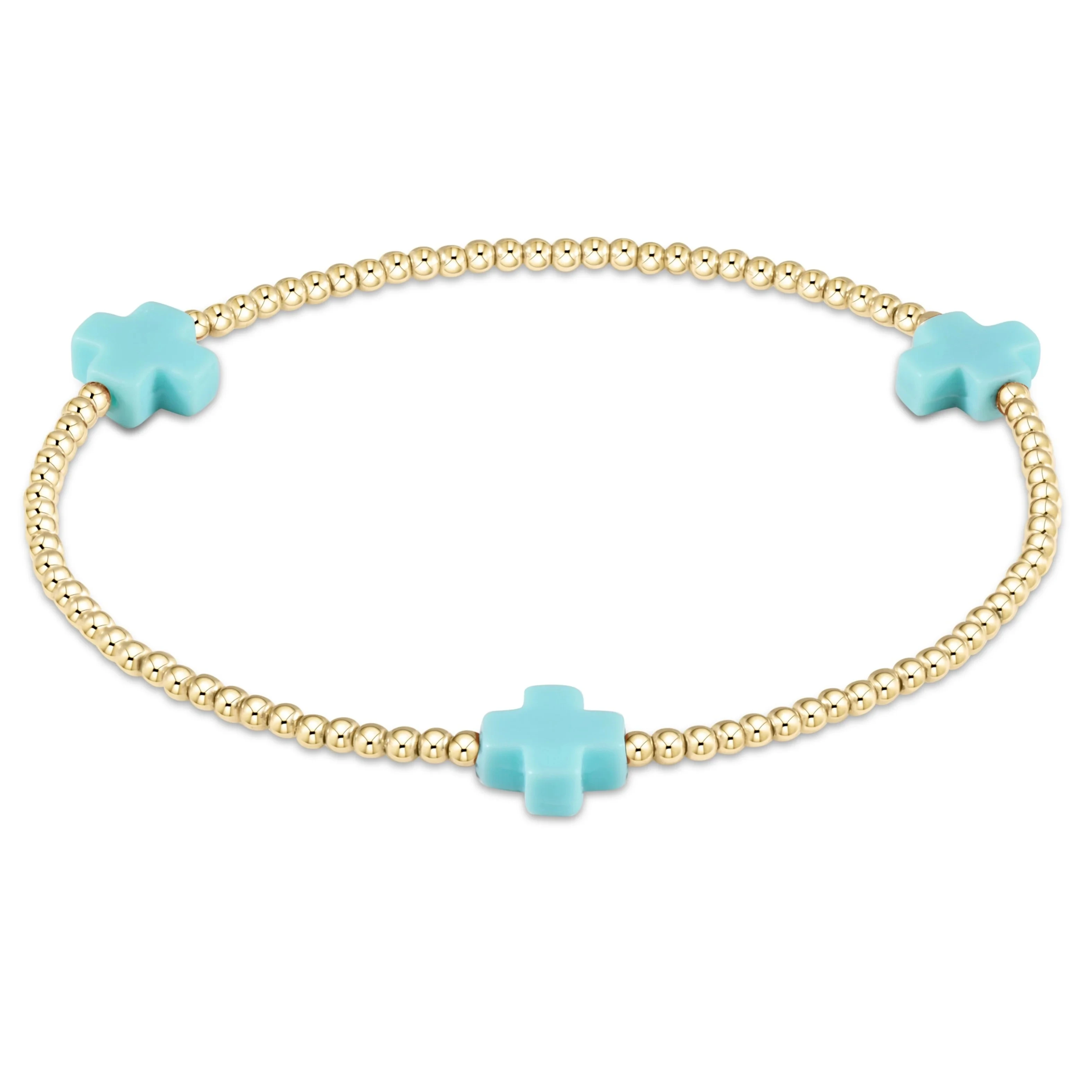 Lieferant Kreuz-Charm-Armband Großhandel 3mm Vergoldete 18K Perlen-Armbänder für Frauen Stapelbare Boho Pulseras Schmuck – Detail 10