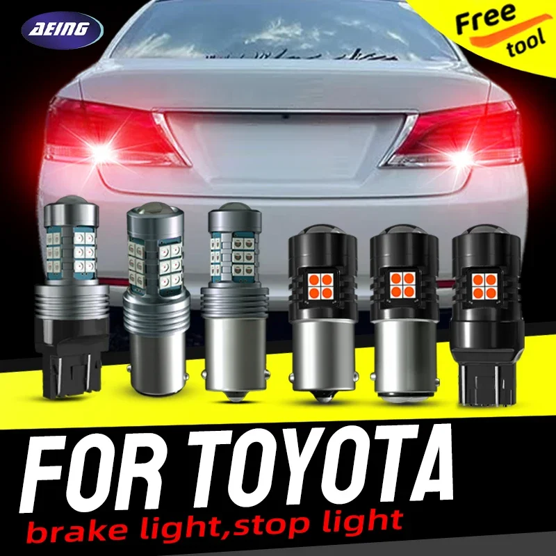2pcs Car LED Brake Stop Tail Lights Blubs Lamp Error Free For Toyota Camry V3 Corolla E120 E140 E150 E170 E180 Zrel Verso LM