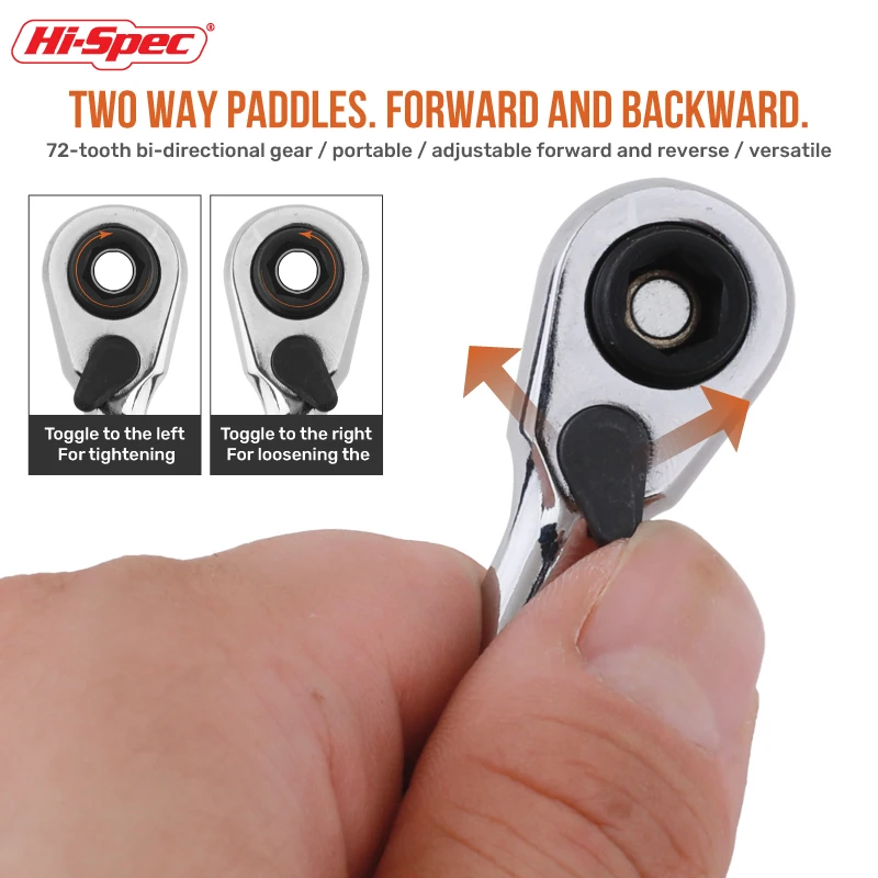 مرحبا المواصفات 72 الأسنان اسئلة مفتاح ربط صغير مزدوج رئيس مقبض مفتاح بانة مجموعة صغيرة يطير عرافة عزم الدوران المفك أدوات إصلاح اليد #4