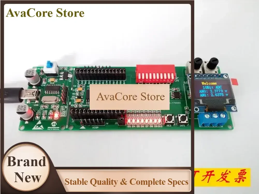 AvaCoreDsPIC Development Board DsPIC33FJ Development Board DsPIC13FJ16GS502 DSP Development Experimental Board