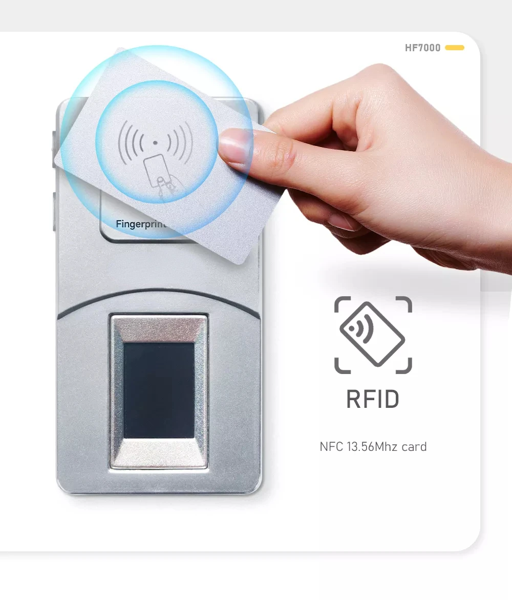 HF-7000 Free SDK Wifi RFID Card Biometric Fingerprint Data Capture Device Smart Security Devices Fingerprint Sensor