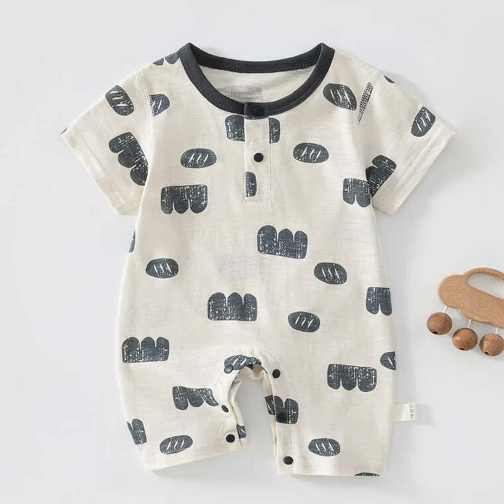 Baby Short Sleeves Jumpsuit Thin Summer Unisex Baby Boy Girl Clothes Soft Comfortable Newborn Infant Romper New Arrival