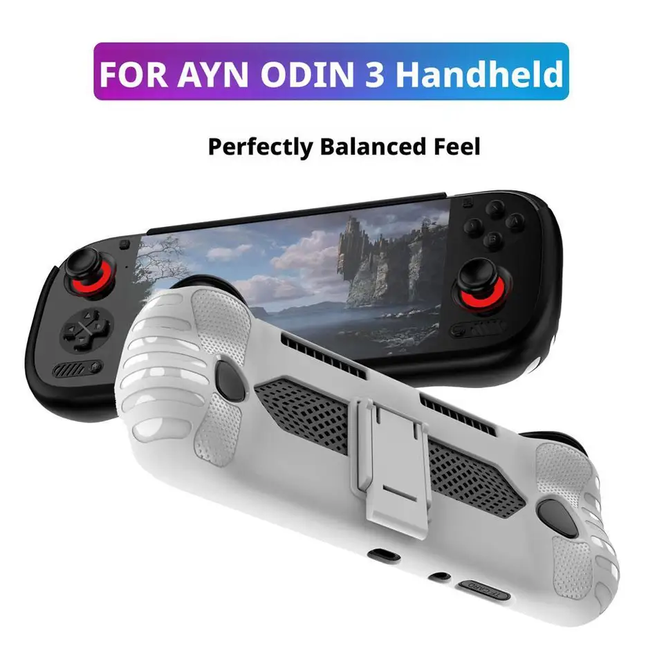 For AYN Odin 3 Protective Case TPU Protective Shell And Stand