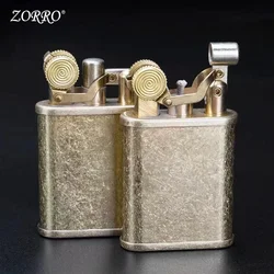 ZORRO Metal Kerosene Lighter Personalized Creative Connecting Rod Lifting Arm Old-fashioned Grinding Wheel Gift Lighter