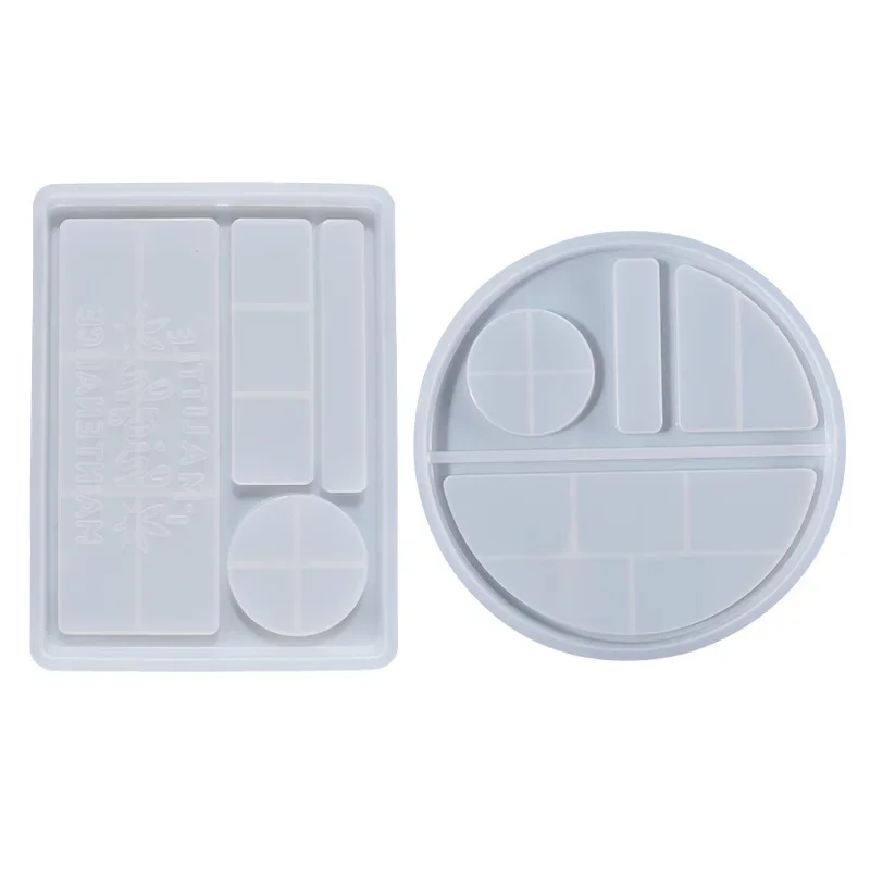 2025 New DIY Crystal Epoxy Mold Homemade Dinner Plate Storage Box Silicone Resin Handmade Product Mould Wholesale