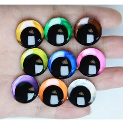 20pcs 16mm 18mm 20mm  25mm 30mm  Cartoon 3D glitter toy doll pupil eyes with washer --color size option