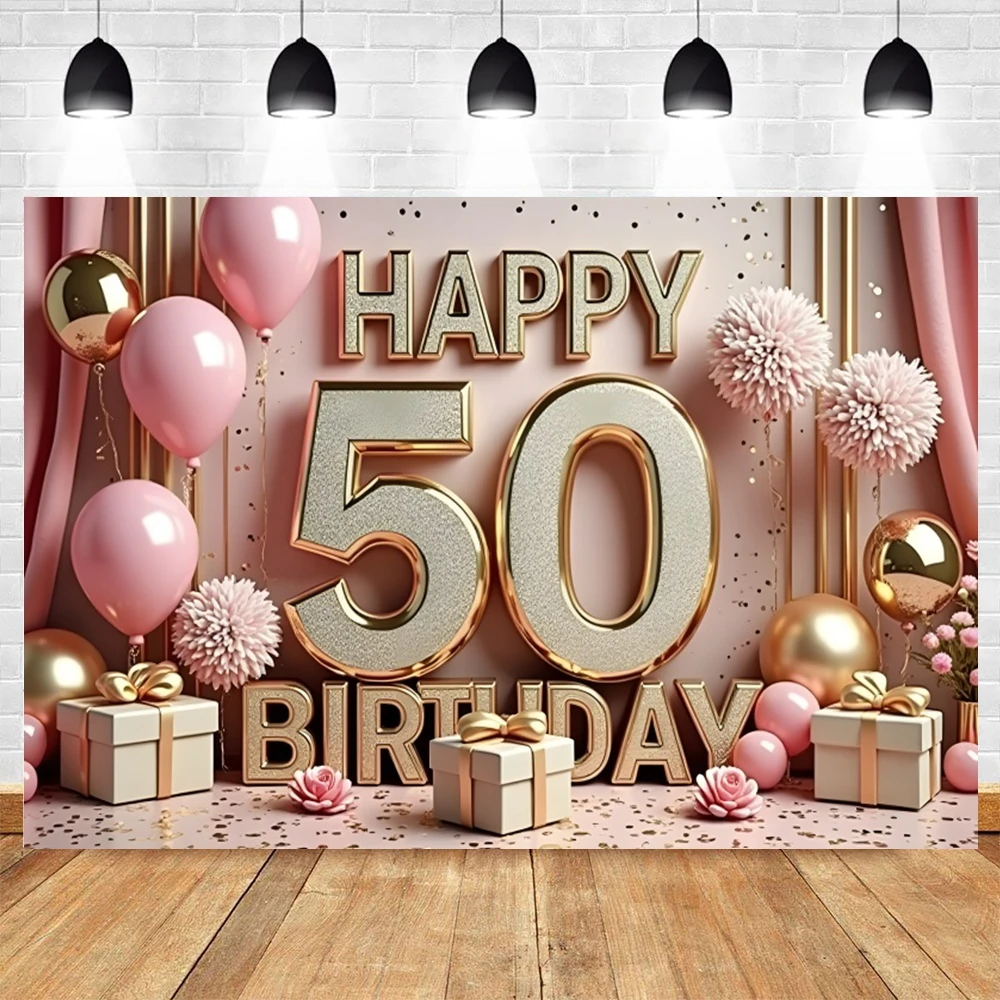 Backdrop Dekorasi Pesta Ulang Tahun Balon Glitter Anak Dewasa Ulang Tahun Kustomisasi Latar Belakang Fotografi Banner Studio Foto