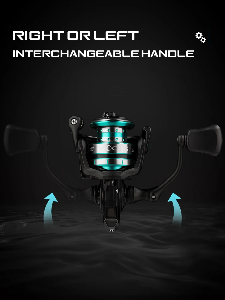 MIFINE MOCTIS Ultraleichte Angelrolle, Übersetzung 5,1:1, 7+1 Kugellager, maximale Bremskraft 8 kg, Ersatz-Aluminiumspule, hochwertiges Bremsensystem. – Detail 9