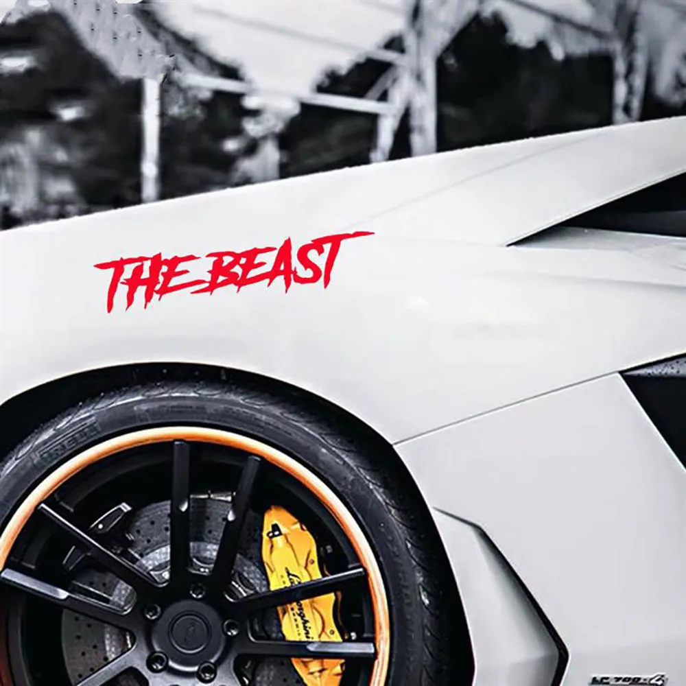 

Наклейки на мотоциклетный шлем THE BEAST, водонепроницаемые для мотоцикла, топливный бак, крыло, передний обтекатель, виниловые наклейки для электрического скутера