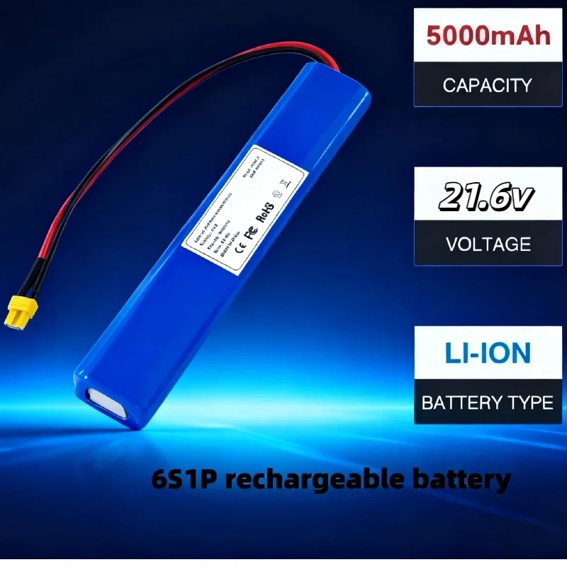 

6S1P 21.6V 5000mAh High-Capacity Battery–Rechargeable Li-ion,for Electric PowerTools& Garden Equipment,Long Lasting Power Supply
