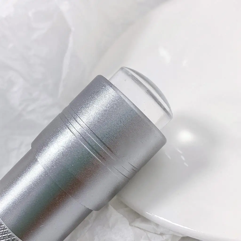 Asciugatrice per torcia a secco con timbro in silicone trasparente con luce UV per salone di bellezza fai da te