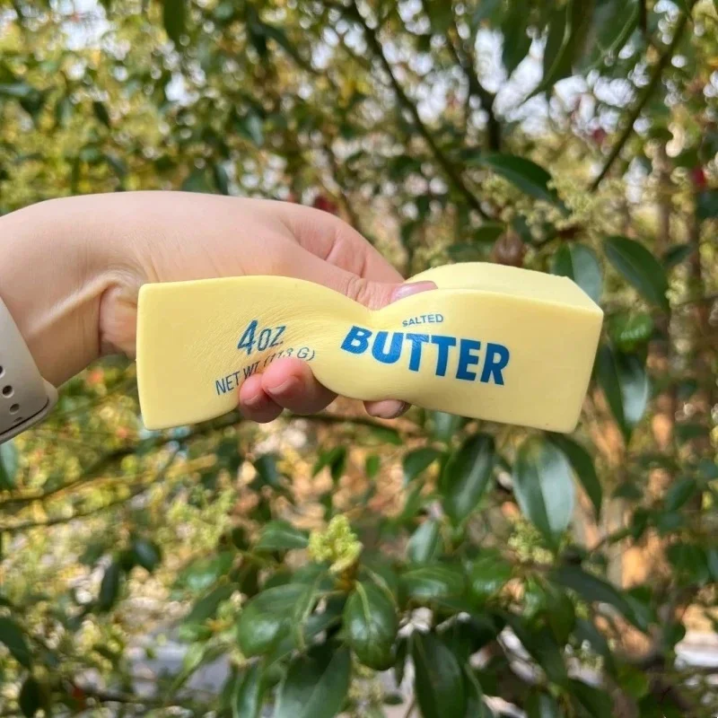 Decompression Toy Butter Stick Squishy Fidget Toys Elastic Cheese Stick Fun Squeeze Anxiety Relief Game Birthday Gift view 2