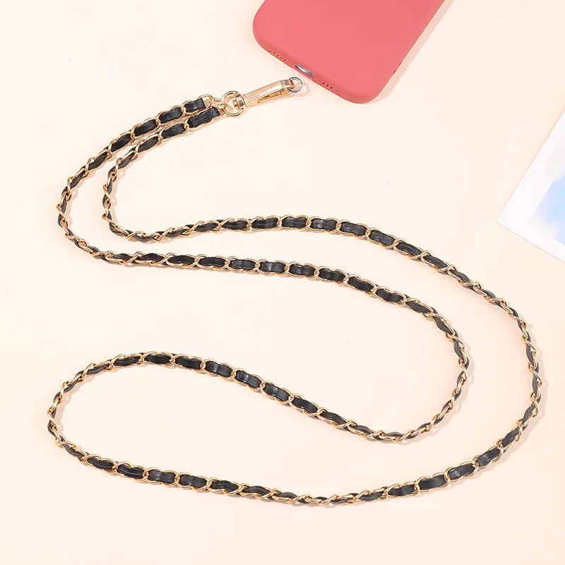 New Universal Phone Lanyard Metal Neck Strap Lanyards For Mobile Phones Anti-lost Straps Grip Chain Crossbody Accessories